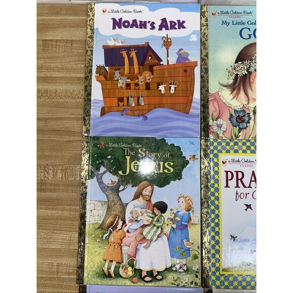 Lot 6 Little Golden Books Jesus Prayers God Noah Bible Velveteen Rabbit Books - Picture 2 of 7